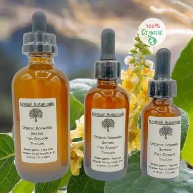USDA Organic Handcrafted Boswellia Serrata Tincture Glycerin