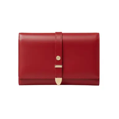Aspen Red Plant-Based Leather Travel Wallet (Pre-Order For delivery 28th Nov)