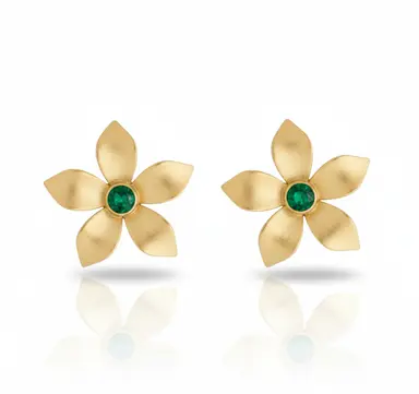 Elora Emerald Studs