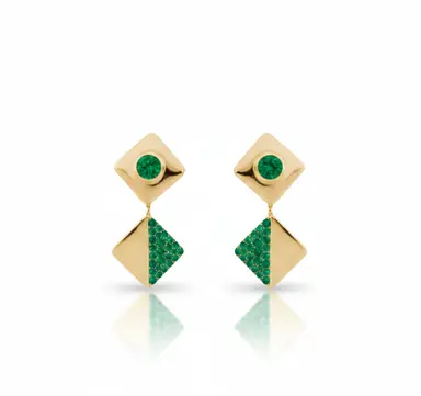 Célia Emerald Earrings