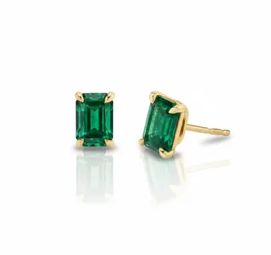 Vera Emerald Studs