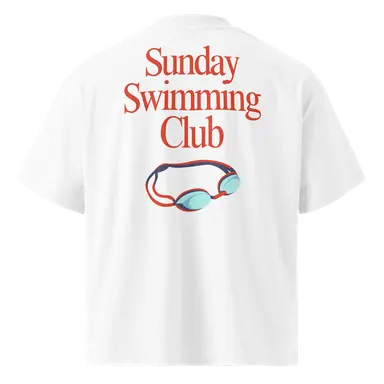 Organic Oversized T-shirt Swimming Club