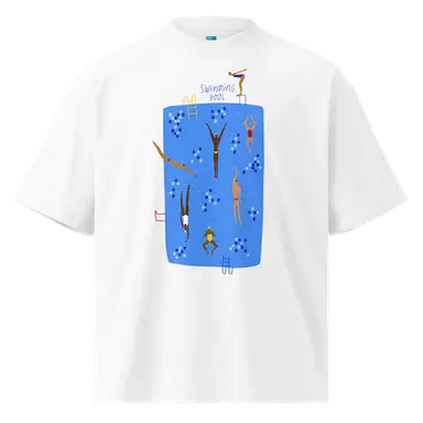 Organic Oversized T-shirt Swimming Pool