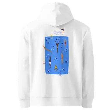 Organic Hoodie Swimming Pool Graphic