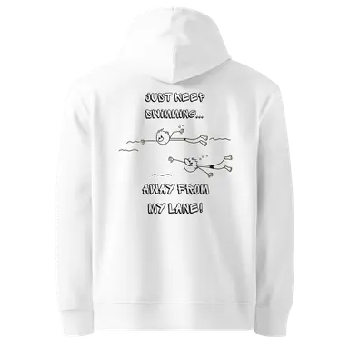 Organic Hoodie Swim Away from My Lane