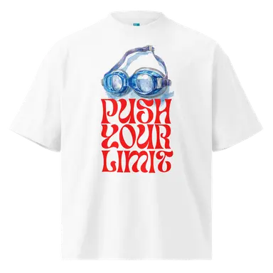 Organic Oversized T-shirt Push Your Limit