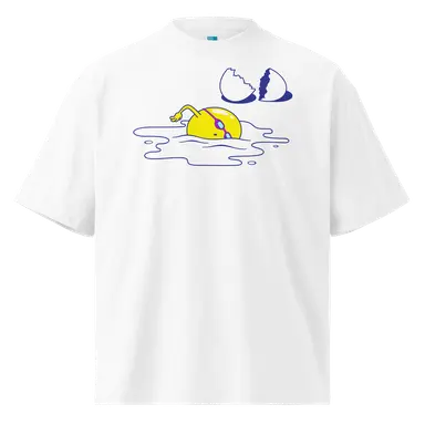 Organic Oversized T-shirt I Was Born to Swim