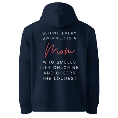 Organic Hoodie for Swim Moms Who Cheer the Loudest