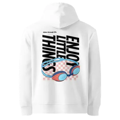 Organic Hoodie Swim Googles Graphic