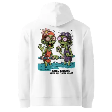 Organic Hoodie Still Kicking Halloween Zombie Swimmers