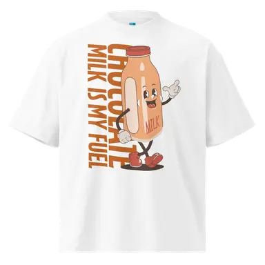 Organic Oversized T-shirt Chocolate Milk Swim Tee