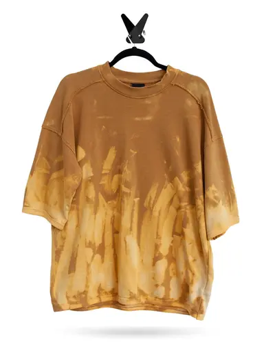 Rework Mustard Brush Art Top