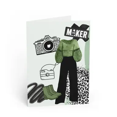 Green Print Ohio Maker Card