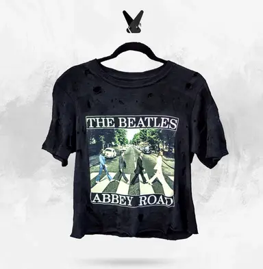 Beatles Rework Crop Top