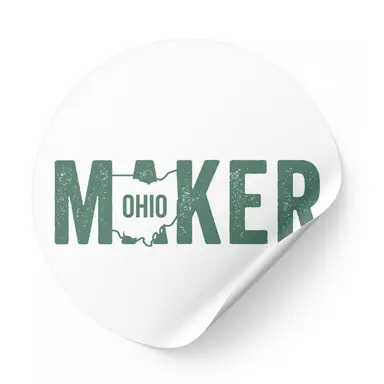Ohio Maker Round Sticker