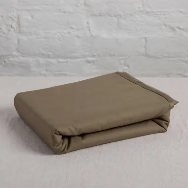 300TC Organic Sateen Flat Sheet – Gentle Softness in Certified Cotton - Sea Fern