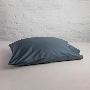300TC Organic Sateen Standard "Housewife" Pillowcase – Buttery Cotton with Luxe Feel - Sargasso Blue