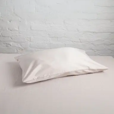 300TC Organic Sateen Standard "Housewife" Pillowcase – Buttery Cotton with Luxe Feel - Driftwood
