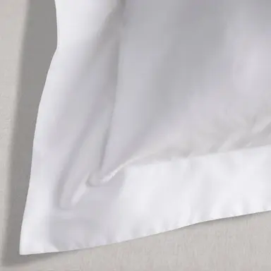 300TC Organic Sateen Oxford Pillowcase – Smooth Cotton with Tailored Detail – Sea Salt