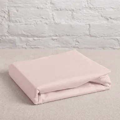 270TC Organic Cotton Percale Flat Sheet – Breathable & Naturally Soft - Coral Sands