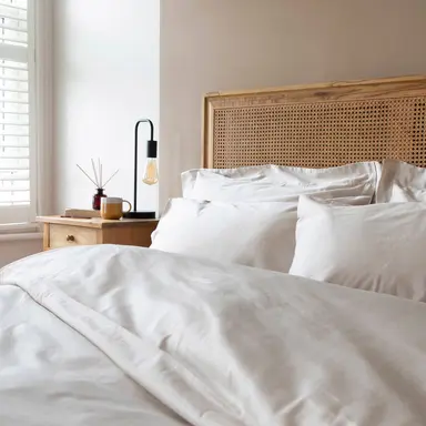 300TC Organic Sateen Duvet Cover – Smooth Luxury in Certified Cotton - Driftwood