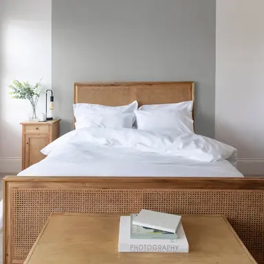 270TC Organic Cotton Percale Bedding Set, Soft & Breathable – Sea Salt