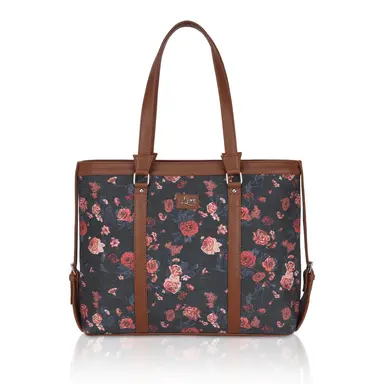 Red Floral Women's Office Bag