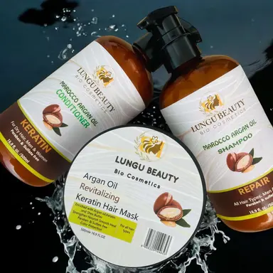Argan Repair System. Restore, Nourish & Transform Your Hair