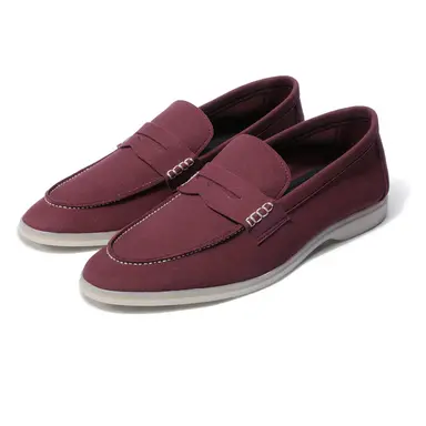 Horizon Penny - Deep Merlot Suede Loafer