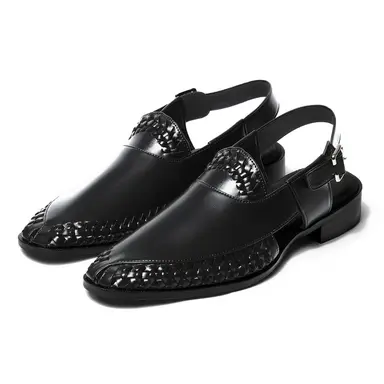 Tanaasha - Black Peshawari Sandal