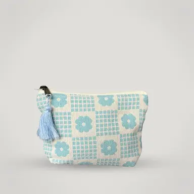 BlueBell Check Mini Pouch