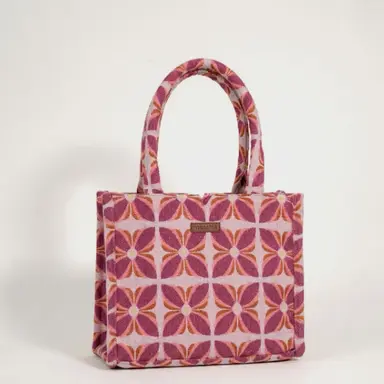Pink Mogra W Box Bag (Medium)