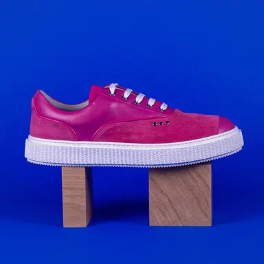 Basket Meaker en daim rose