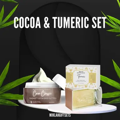 Cocoa Butter, Coffee & Turmeric Soap Gift Set | Miklahgiftsets