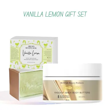 Vanilla Lemon Whipped Body Butter & Beauty Bar Duo | Miklahgiftsets