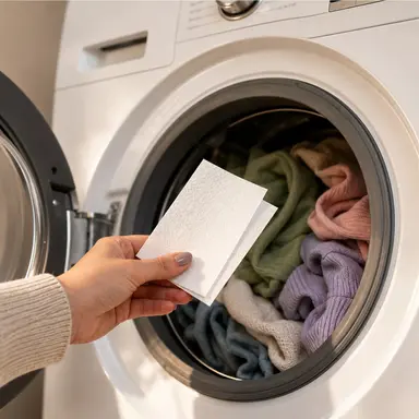 Deodorizing Dryer Sheet with Persimmon