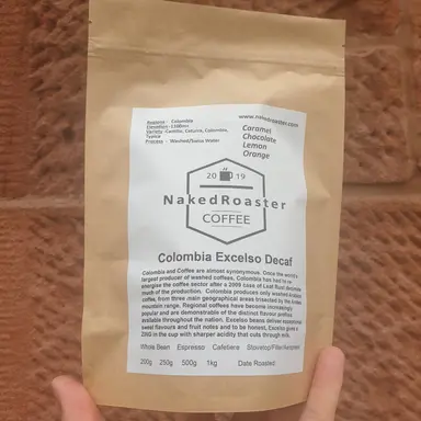 Cà phê khử caffeine Colombia Excelso
