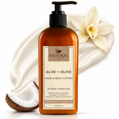Coconut Vanilla Body Lotion & Hand Cream
