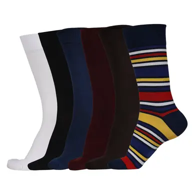 Naturefab Men's Bamboo Full Length socks Combo-11 (Pack of 6)