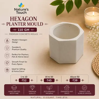 Nature's Touch Premium Concrete Jars