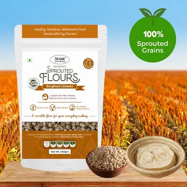 Bột Jowar Nảy mầm NIHKAN (Bột Sorgum) - Bột không gluten - 400g