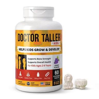 Doctor Taller Kids Multivitamin, Ages 2-9, Grape, 60 Chewables