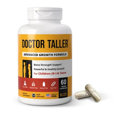 Doctor Taller Capsules for Kids Ages 8+ & Teens, 60 Vegan Capsules