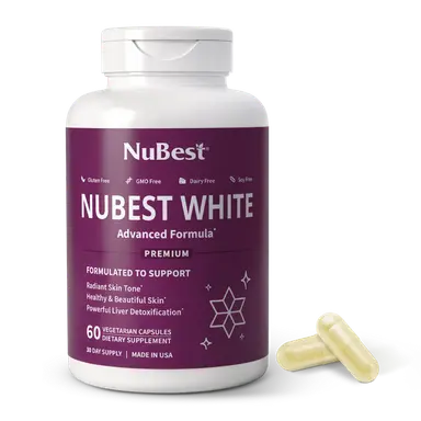 NuBest White - Skin Brightening Formula, 60 Vegan Capsules