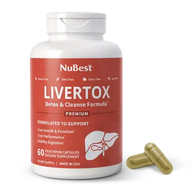 LiverTox, Advanced Formula for Liver Detox, Cleanse & Digestion, 60 Vegan Capsules