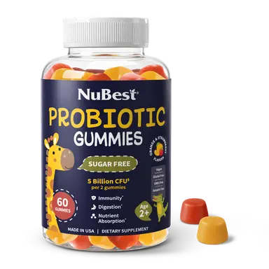 Probiotic Gummies for Kids & Teens, Sugar-Free, 60 Gummies