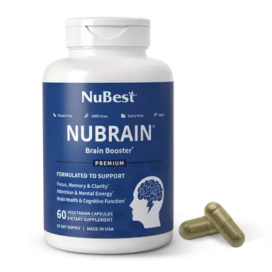 NuBrain – Advanced Brain Support for Focus & Clarity - 60 Vegan Capsules