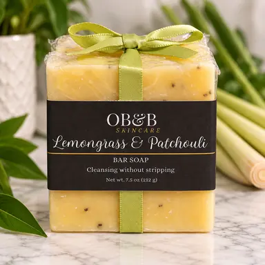 Lemongrass & Patchouli 2-Bar Soap Duo