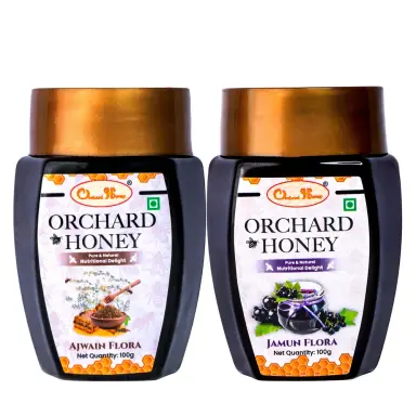 Orchard Jamun & Ajwain Flora Honey 100Gm Combo Pack of 2
