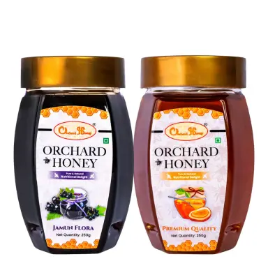Orchard Jamun Flora & Premium Quality Honey 250Gm Combo Pack of 2